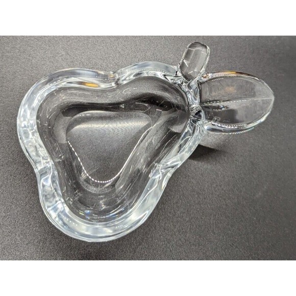 Art Vannes France Crystal Pear Ashtray, Trinket/Candy Dish, Paperweight *READ!* - Picture 4 of 14